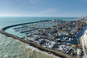 A view from the east showing the marina basin. Photo: Premier Marinas