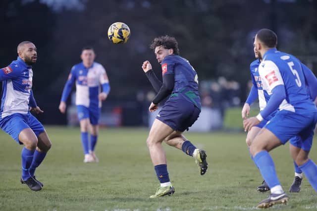 Horsham FC in action at Hornchurch in the Isthmian premier division