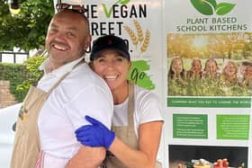 Gary and Anna launched Plant Based School Kitchens in August 2021 and became ‘the UK’s first ever vegan school caterers’.  Photo: The Vegan Street Food Company