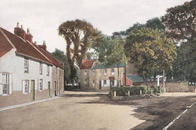 Broadwater Cross, the oldest part of the village