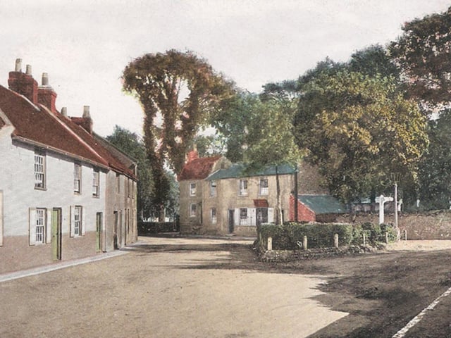 Broadwater Cross, the oldest part of the village