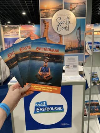 The Eastbourne Holiday Guide on display at Vakantiebeurs travel show.