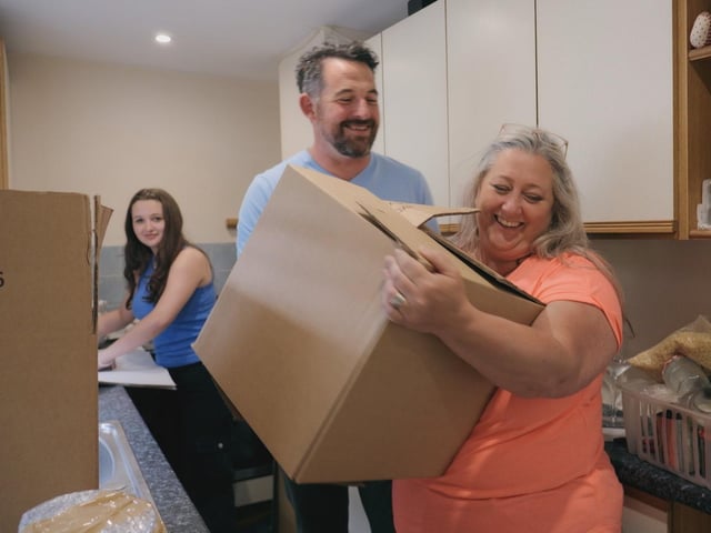 The Appleyards starting the clear-out