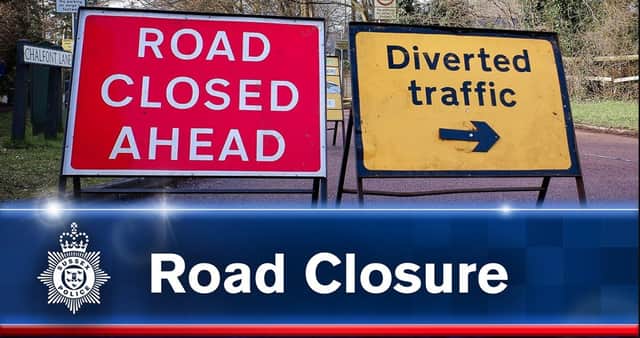 Lyons Road from The Street to the A264 Five Oaks Road near Horsham has been shut in both directions