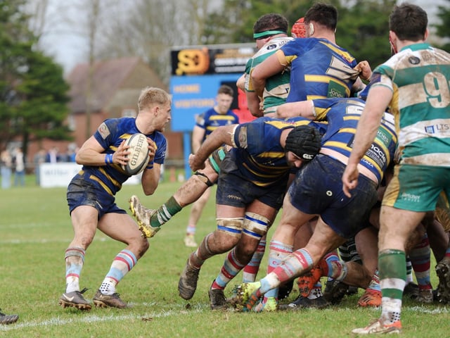 Action from Worthing Raiders' win over Guernsey at Roundstone Lane
