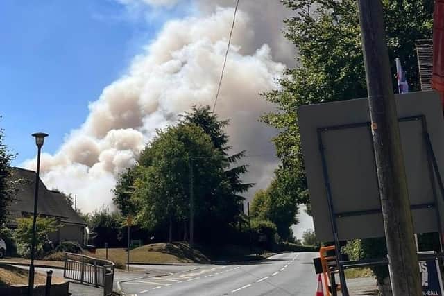 Two field fires have broken out at Turners Hill this afternoon (Thursday, August 11), West Sussex Fire & Rescue Service has confirmed.