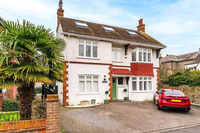 This five-bed detached house in Abbotts Close, Worthing, is on the market for £1,250,000