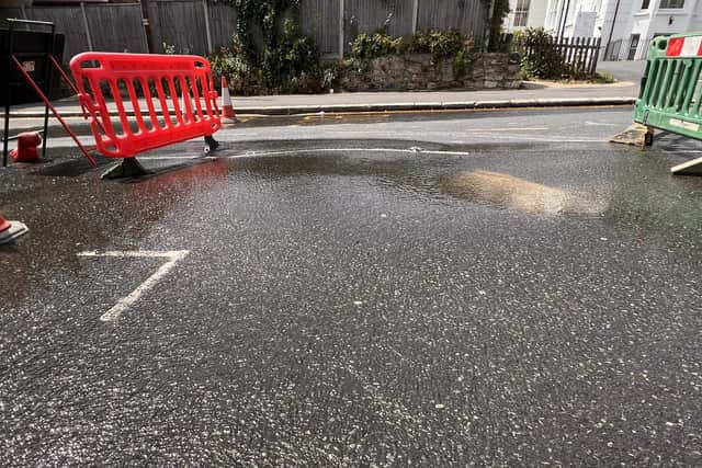 Southern Water reported that residents in the Maze Hill area of St Leonards were experiencing low water pressure following the leak