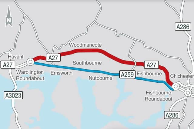 Overnight closures will take place between Havant and Chichester to carry out resurfacing and improvements on the A27 as well as on the slip roads at Warblington.