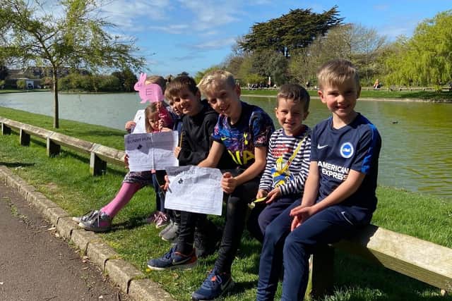 Children at last year's Out and About session in Mewsbrook Park