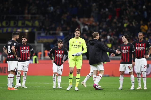 A.C. Milan have not won a game in 2023, losing three straight league games and being knocked out of the Coppa Italia by Torino. (Photo by Marco Luzzani/Getty Images)