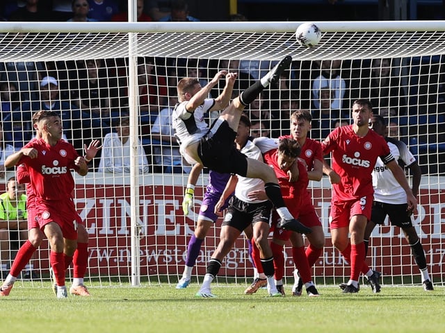 Action from Worthing's win at Dover in National League South