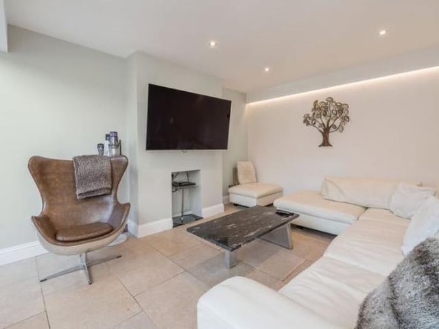 One of the spacious family rooms