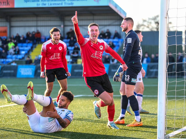 Action from Eastbourne Borough's 2-1 Boxing Day win at Havant and Waterlooville in National League South