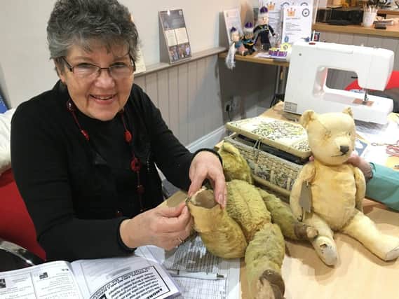 Veronica Correa took in two bears (combined bear age 140 years) for repair.