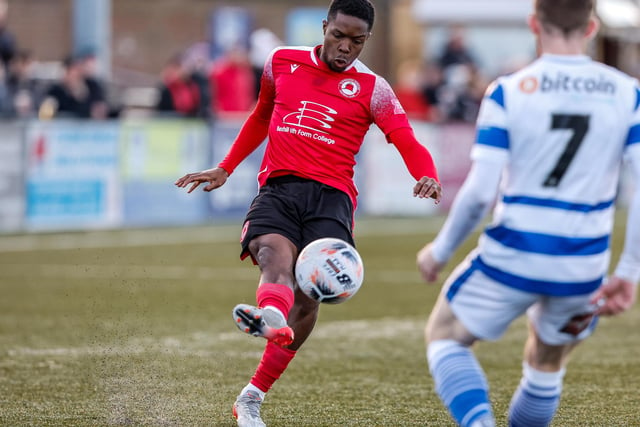 Action from Eastbourne Borough's draw at home to Oxford City in National League South