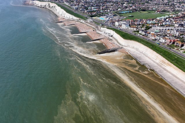 Possible algal bloom in East Sussex.