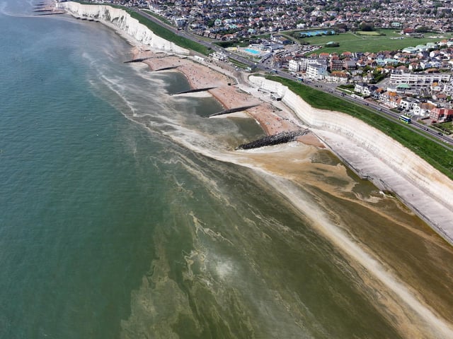 Possible algal bloom in East Sussex.