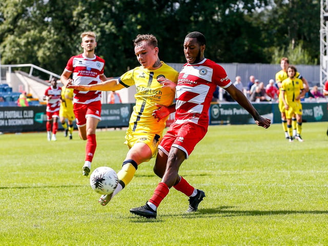 Action from Eastbourne Borough's 1-1 National League South draw at Farnborough