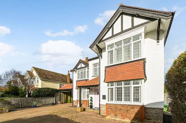 The property is nestled in a desirable coastal estate.