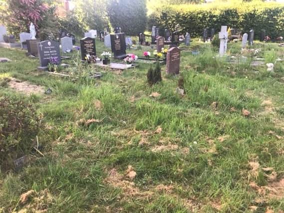 Dried grass cuttings have been left on top of and in between graves, while others have complained of damage being caused to headstones.