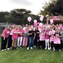 Jackie Palmer gathered family and friends for a fundraising Pink Fizz Afternoon Tea on Saturday, supporting Breast Cancer Now, and talked openly about her cancer to help raise awareness during National Breast Cancer Awareness Month