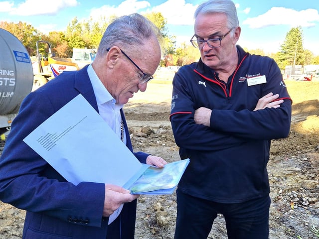 The start of construction work of the new Porsche Centre, Burgess Hill. HR26102204. | Hollie Robards/Iconic Media Group