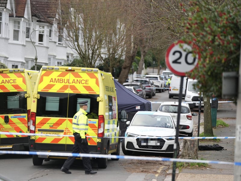 A heavy police presence has been seen in Cumberland Road, Brighton, on Saturday, December 23