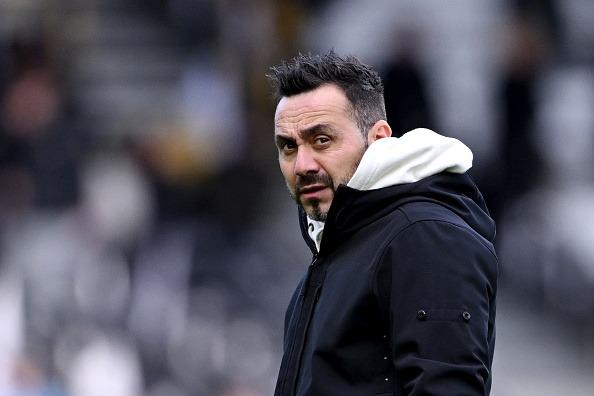 Roberto De Zerbi, Manager of Brighton & Hove Albion, has injury concerns ahead of the Europa League clash with Roma