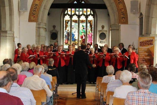 Hailsham Choral Society performing at Hailsham Parish Church