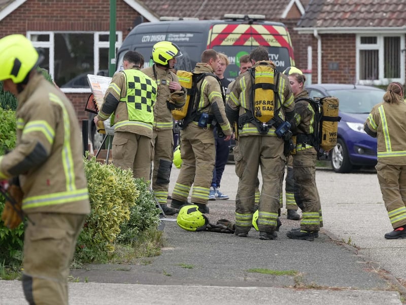Firefighters at the scene. Picture: Sussex News and Pictures