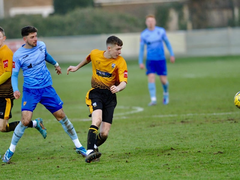 Action from Littlehampton Town v Lancing in the Isthmian south east division