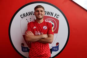 Laurence Maguire has joined Crawley Town on loan from Chesterfield. Picture: CTFC