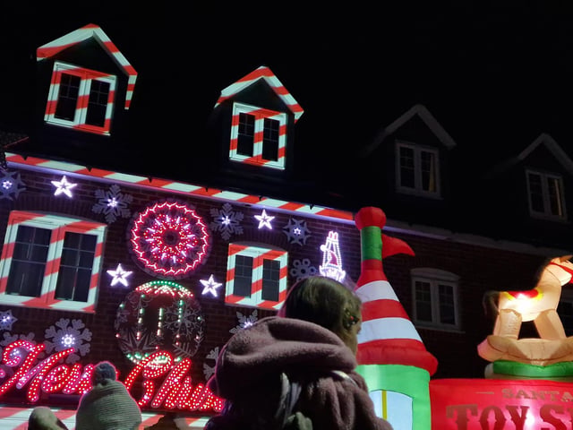Hundreds of people turned out to see the switch on of Christmas lights in Worthing, with Santa giving out treats for all the children