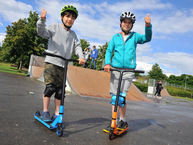 St John's Park in Burgess Hill hosts events like this skate fest (pictured). It also has a large children's play area, outdoor gym, cricket green, three tennis courts, café and events lawn