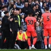 Cristian Stellini, Interim Manager of Tottenham Hotspur, was sent-off along with Brighton head coach Roberto De Zerbi