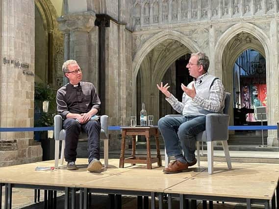 The Reverend Richard Coles at the Chichester Children's Bookfest.  Picture by Daniel Inman