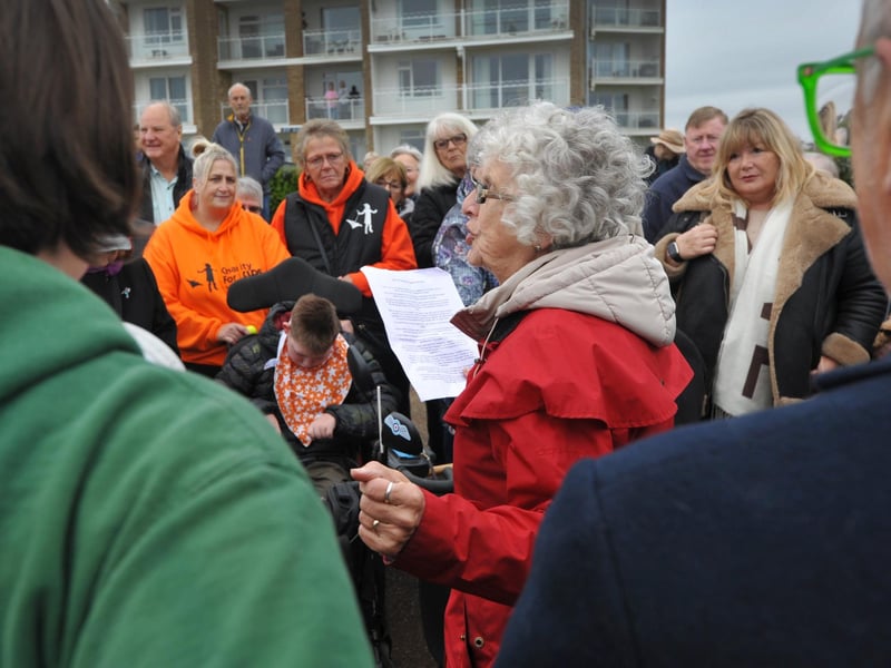 The soft opening of Bexhill Beach Garden on November 9 2024.