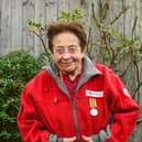 Gloria Moss at her home in Felpham, Bognor Regis. 

Gloria Moss is being awarded the British Empire Medal on January 1st 2024 for her services to the British Red Cross. Photo: British Red Cross