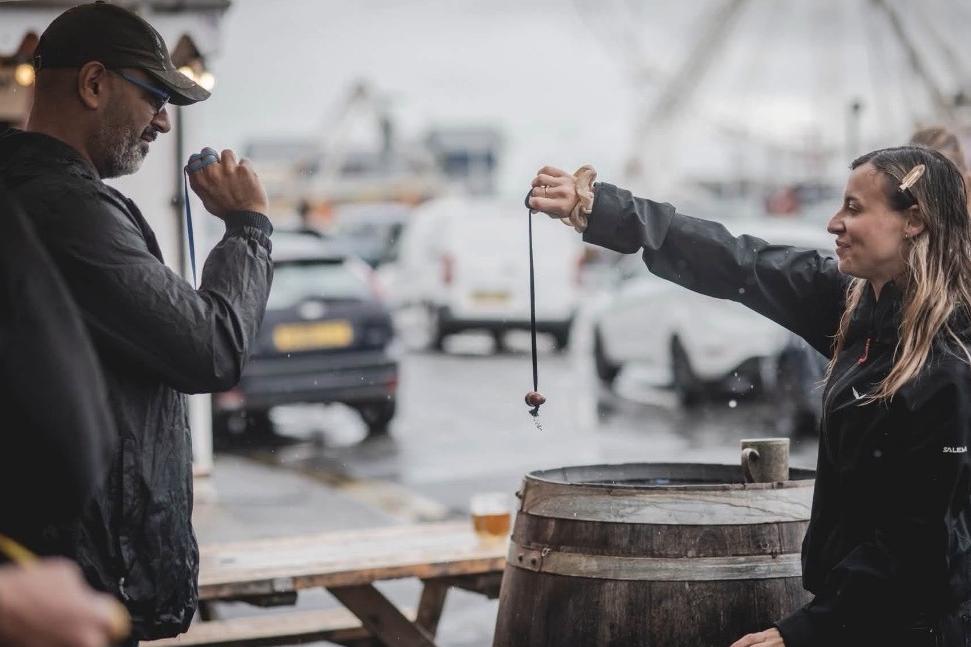 Conker championship outside the Albion pub. Pics by Catherine Gregson-Bourke