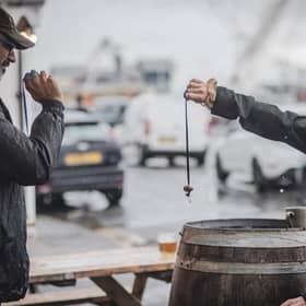 Conker championship outside the Albion pub. Pics by Catherine Gregson-Bourke