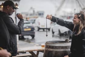 Conker championship outside the Albion pub. Pics by Catherine Gregson-Bourke