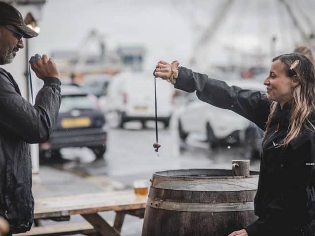 Conker championship outside the Albion pub. Pics by Catherine Gregson-Bourke