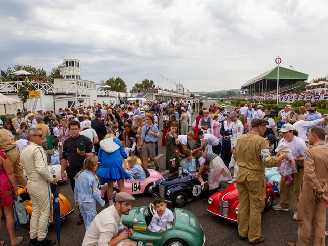 Glamour and high-octane racing at this year's Goodwood Revival.