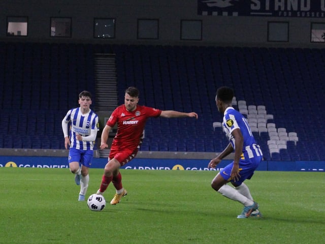 Brighton and Hove Albion v Worthing - Sussex Senior Challenge Cup final 2021/22 season. Picture by Cory Pickford