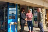 Council leader Caroline Baxter, left, and deputy leader John Turley visited East Beach Studios. Picture: Worthing Borough Council