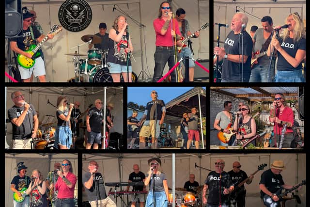 Band of Dads raises money for Sussex causes through high-energy live gigs. Photo: Band of Dads