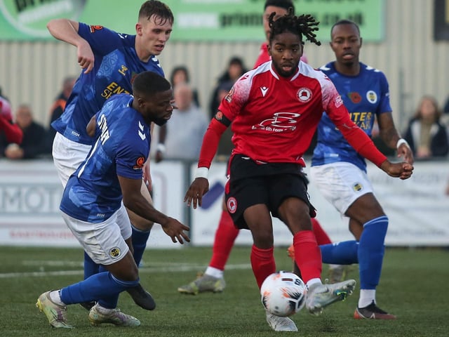 Pre-match service and minute’s silence precedes Eastbourne Borough's narrow 1-0 home win over St Albans City in the National League South