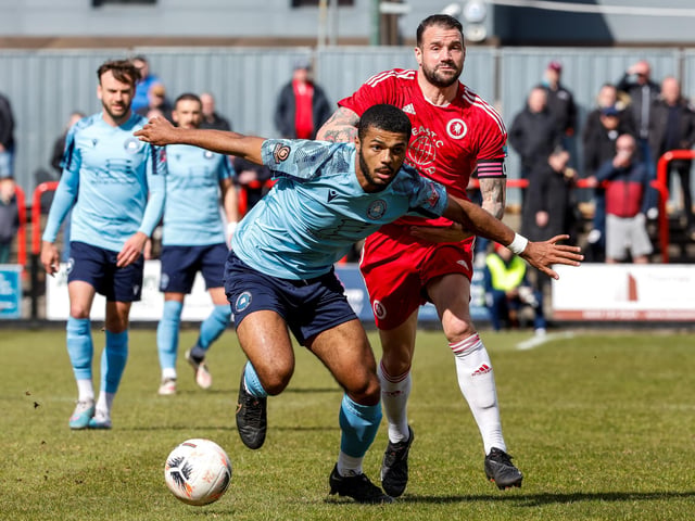 Action from Eastbourne Borough's defeat at Welling in National League South