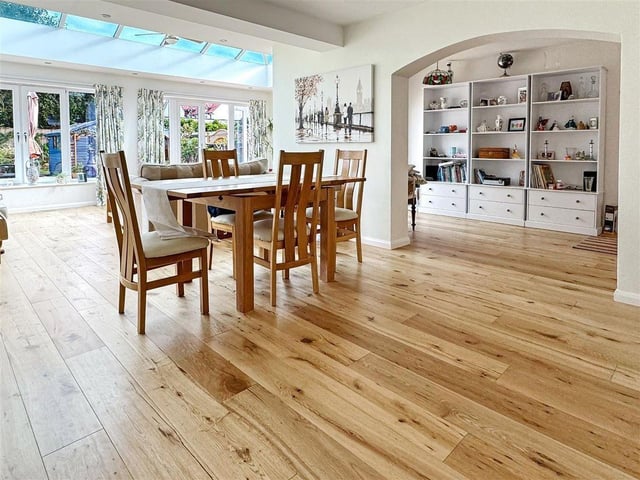 This five-bedroom detached house in a private road has come on the market with Glyn Jones priced at £650,000.